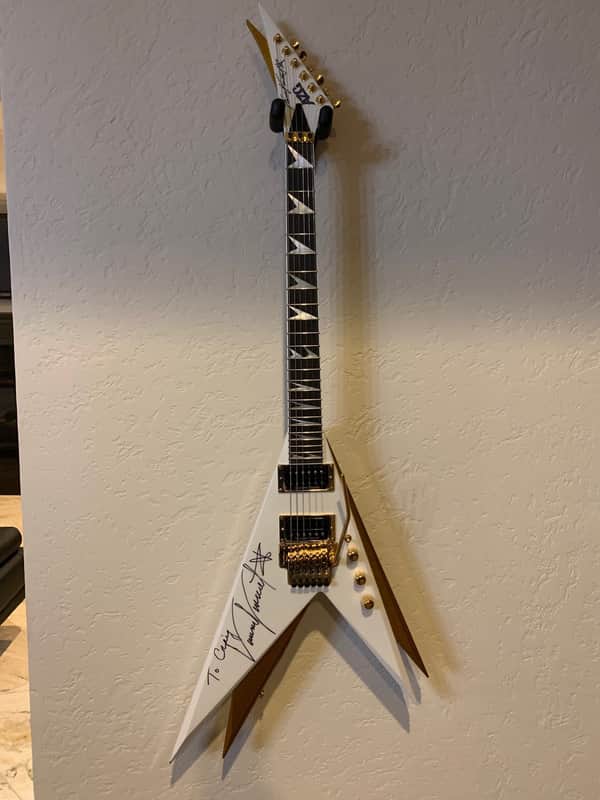 AZG Vinnie Vincent Guitar from Hell 2010 ish - White / Gold image 1