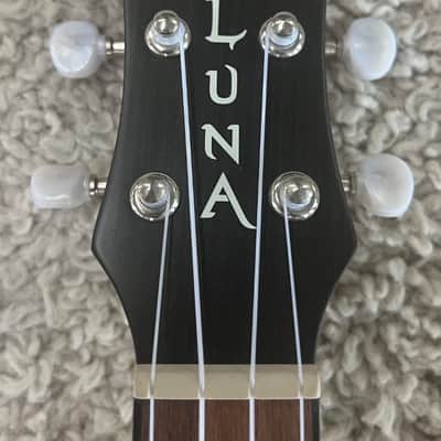 Luna UKE TRIBAL Tenor Size Mahogany Acoustic Ukulele - Satin Natural image 4