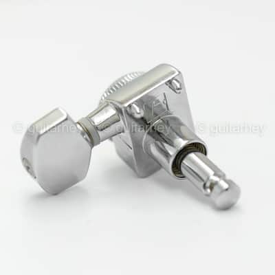 NEW Hipshot STAGGERED Tuners Kit Fender® Directrofit™ LOCKING 21:1 - CHROME image 2