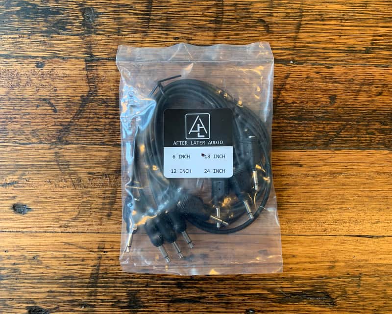 After Later Audio 45cm Double-end Stackable Patch Cable 5 Pack - Black image 1