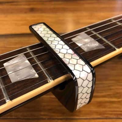Thalia Premium Series Guitar Capo - Pearl Dragon Scales, Black Chrome image 5