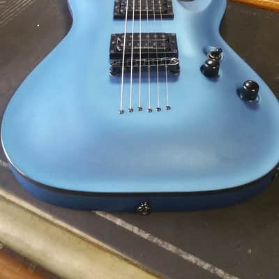 Schecter C-1 Special Diamond Series Satin Metallic Blue W/Gig bag image 13