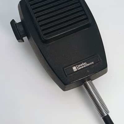 Custom Canadian General Electric 1970’s CB Radio Mic Vintage Lo-Fi CB Radio Mic - Black image 2