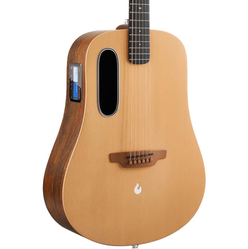 Lava Music ME 4 41” Spruce Series Guitar - Woodgrain Brown & Burlywood image 1