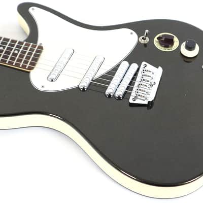 Danelectro Mod 6 Offset Sparkle Black and Cream Electric Guitar Select-O-Matic image 5