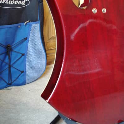 B.C. Rich Acoustic Series Mockingbird Crimson Red Transparent image 2