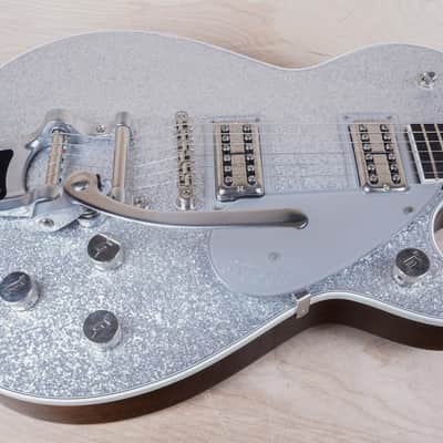 Gretsch G6129T Players Edition Jet FT w/ Bigsby MIJ 2022 Silver Sparkle w/ OHSC image 7