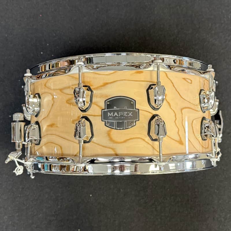 Mapex Saturn VI 6.5X14" Snare Drum - Exotic Natural Burl image 1