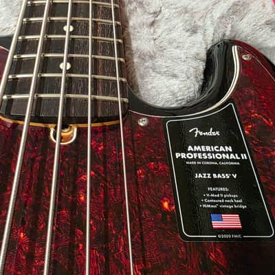 Fender American Professional II Jazz V BRAND NEW 75th Anniversary Sunburst USA 2021 NOS Pro 5 String image 6