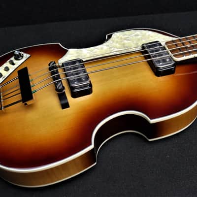Hofner HCT-500/1L SB Left Handed Contemporary Beatle Bass Hard To Find Brown Sunburst & Hofner CASE image 3