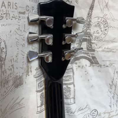 1990’s Stuntman Octave Les Paul Copy Ebony Finish NICE! image 3