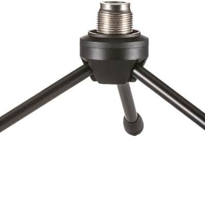 Desktop Desk Foldabe Tripod Microphone Stand with Non-slip Feet,Durable Iron Construction image 1