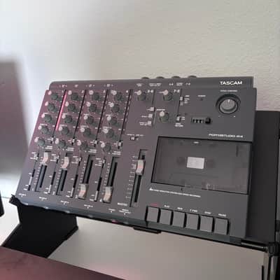 TASCAM Portastudio MK I 414 4-Track Cassette Recorder 1990s Blue + Original Owner’s Manual image 2