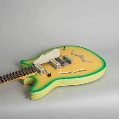 Micro-Frets Golden Melody Semi-Hollow Body Electric Guitar (1969), ser. #1422, original black tolex hard shell case. image 7