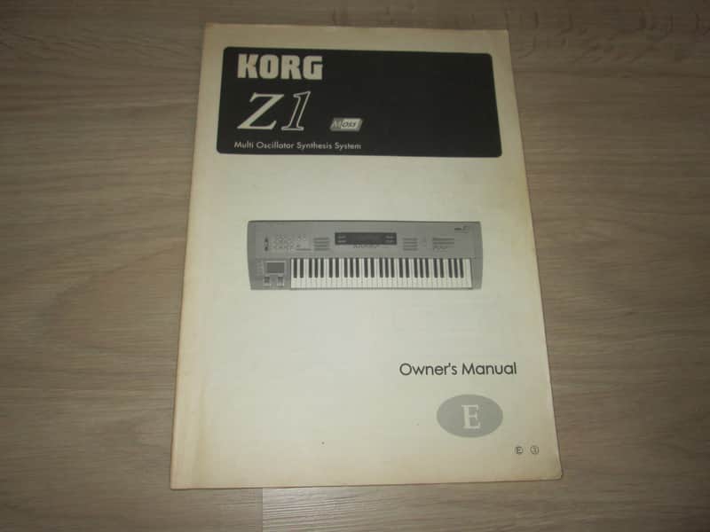Korg Z1 Synthesizer Original Owner's Manual '97- Synthesizer Brochure/Catalog image 1