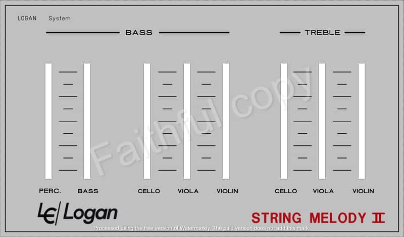 Logan String Melody II 1975 slider panel