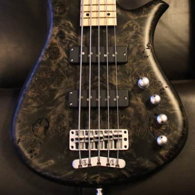 Warwick Fortress 5 LTD Poplar Burl Top 5-String (Nirvana Black OFC) image 6