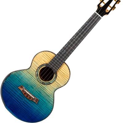 Flight A10 FM Faded Blue 10th Anniversary Tenor Ukulele image 9