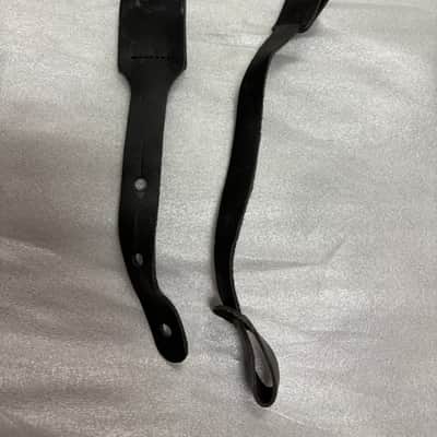 LM Flat Wound BLACK Braided Mandolin STRAP MDB-BK - LEATHER Ends - FIRE SALE image 3