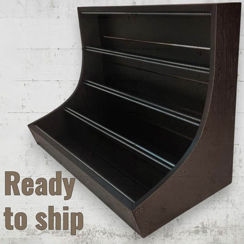 12U / 126hp Eurorack case Maria • Rails + Threaded strips / Black Oak / Unpowered • Ready to ship image 1