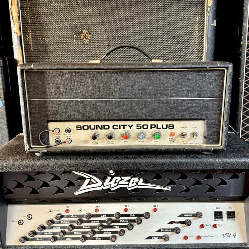 Sound City 50 PLUS 1970’s - Dallas Arbiter original vintage UK England tube amplifier partridge image 1