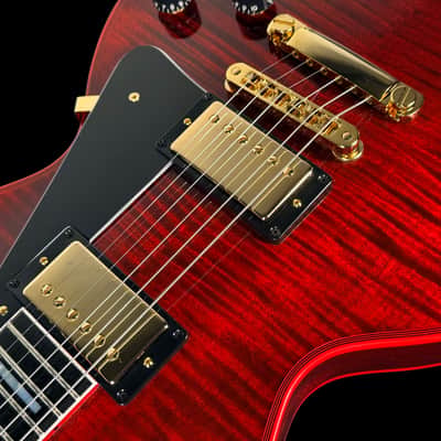 2026 Gibson Les Paul Custom 3A Flame Top Custom Shop Chambered ~ Red Widow image 5