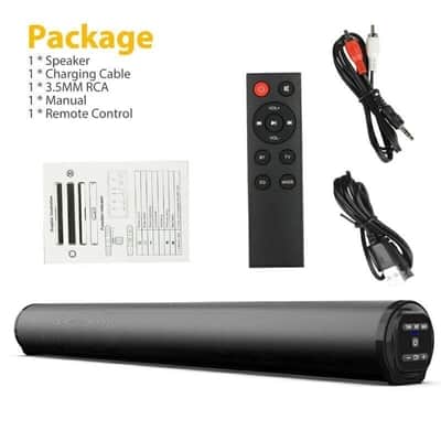 Wireless Studio Sound Bar System with Subwoofer – 4-Speaker Bluetooth Audio Monitor image 3