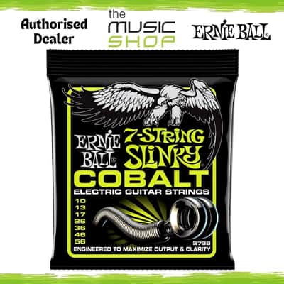 Ernie Ball Cobalt 7-String Regular Slinky Electric Guitar Strings, 10-56 - 2728 image 1