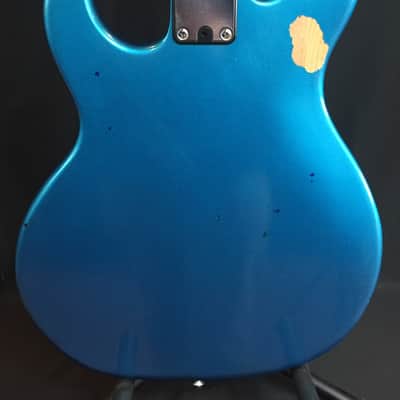 1982 Peavey USA T-20 4-String Bass Guitar Frost Blue Metallic w/ OHSC image 12