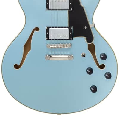 D'Angelico Premier DC with Gig Bag - Sky Blue (DAPDCSKBCS) image 4