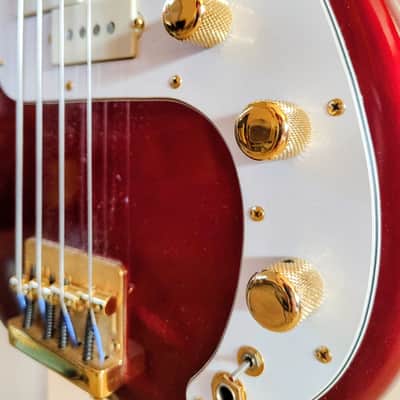 1982 Fender Precision Special Bass with Rosewood Fretboard - Candy Apple Red image 11