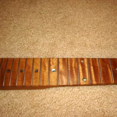 Musikraft Custom Telecaster 3A flame roasted maple neck paddle headstock image 4