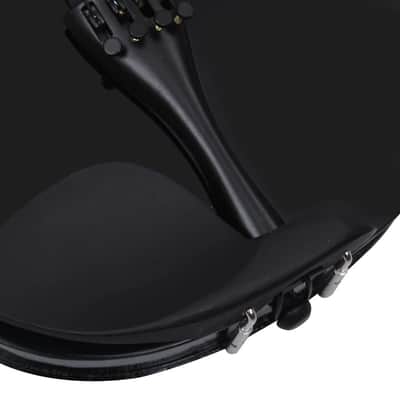 Cxxss Violin Full Set with Bow and Chin Rest Black 4/4-Black image 18