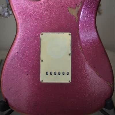 American Fender Stratocaster Custom Pink Sparkle image 21