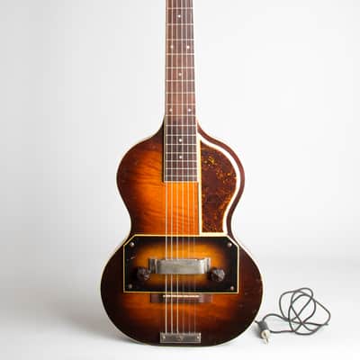Slingerland  Songster Model 401 Solid Body Electric Guitar,  c. 1936, original black hard shell case. image 1