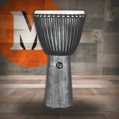 Latin Percussion LP World Beat FX 12-1/2 Inch Rope Tuned Djembe Grey (LP725G) image 1