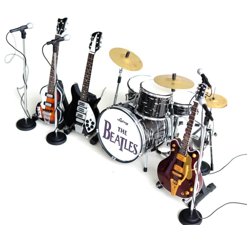 MGC The Beatles Miniature Guitar Ed Sullivan Set of 4 Guitar