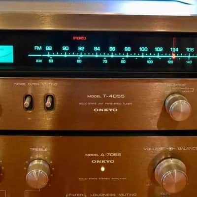 Onkyo A-7055 + T-4055 Rare Vintage Mint Amplifier Tuner Set Serviced Warranty image 22