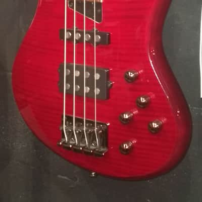MTD Kingston Heir 4-String Bass w/ Rosewood Fretboard Transparent Cherry image 2