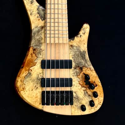 MGbass Africa Burl 6 strings - Bartolini pickup & preamp Gotoh tuning Hipshot bridge image 4