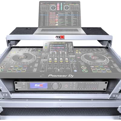 ProX XS-XDJXZ WLT Hard Flight Road Case+Laptop Shelf+Wheels 4 Pioneer DJ XDJ-XZ image 1