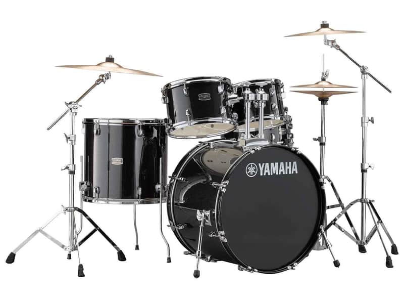 Yamaha Rydeen 5-Piece Shell Pack with Hardware - 22 inch Bass Drum - With Hardware Black Glitter image 1
