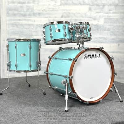 Yamaha Recording Custom 4pc Drum Set 22/10/12/16 Surf Green image 1