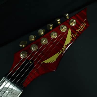 Dean Dave Mustaine Signature VMNT Limited Edition Trans Red 2014 Made in Korea Seymour Duncan LiveWire Megadeth + Case image 6