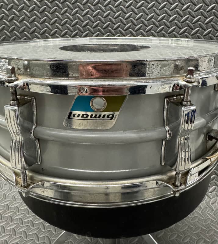 Ludwig Acrolite 14” x 5” Snare Drum blue Olive badge image 1
