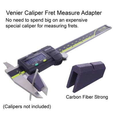Fret Measure Adapter for Calipers + Nut Slot Gauge image 2