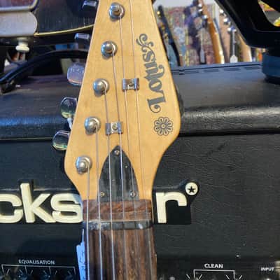 Lotus Doublecut Strat Syle Guitar MIK 1980s - Red image 3