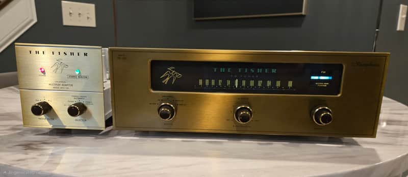 The Fisher FM-100 Tuner and MPX-100 Multiplex Adapter - Rare image 1