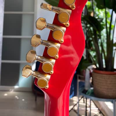 Japan made rare Fernandes LA-115KK  L'Arc-en-Ciel Ken Guitar Super Strat HSS 1995 all Red image 4