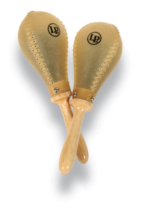 LP Latin Percussion LP 395 Maracas Rawhide image 1